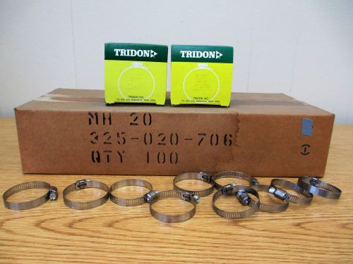 Tridon stainless steel micro worm gear clamp 325-020 3/4&#034;- 1-3/4&#034;id, 5/16&#034; band for sale