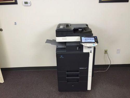 Konica Bizhub C220 Color Copier Machine Network Printer Scanner Finisher Copy