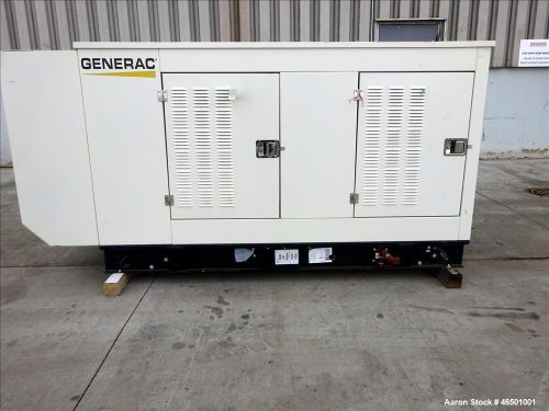 Used- generac 70 kw standby (63 kw prime) natural gas generator set, model sg070 for sale