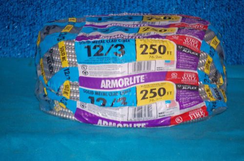 Armorlite aluminum clad cable 250 12/3 e96627 for sale