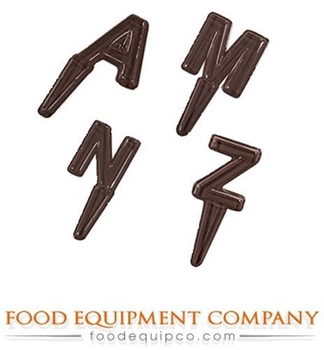 Paderno 47868-19 Chocolate Mold letters (A-M) 2&#034; L x 7/8&#034; W x-1/4&#034; H 13 per...