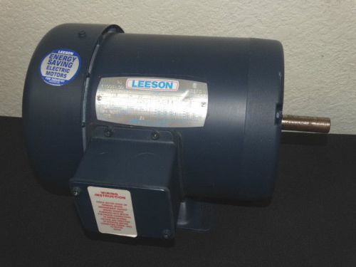 Leeson Electric Motor 110035.00 C6T17FB2D 1HP 1725 RPM 3PH Electric NO RESERVE!