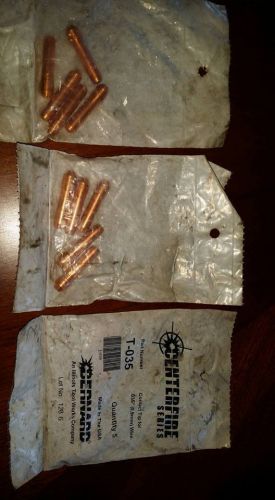 BERNARD T-035 CENTERFIRE .035 CONTACT TIP  PKG/5 (Times 3 = 15 tips)