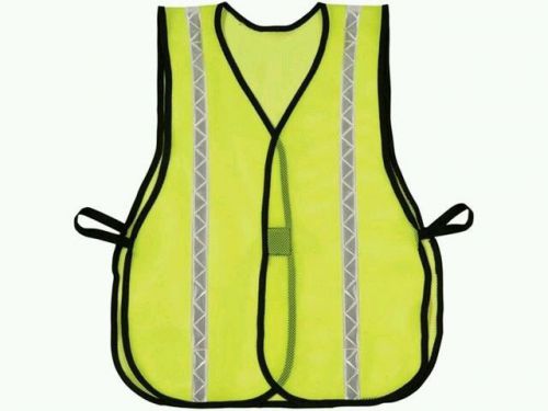 OK-1 High Visiblity Reflective Gloss Type Open Mesh Vest LV1 Polyester Lime