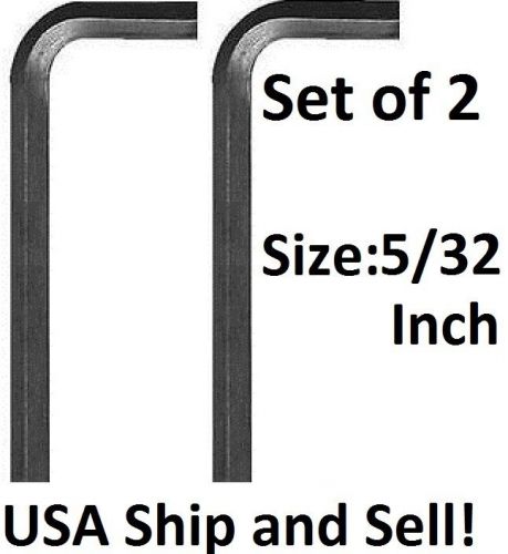 5/32&#034; Allen L-Wrench Tool SAE for Socket Head Cap Screw Hex Key Short Arm X2 Set