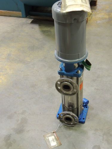 New g&amp;l pumps ssv vertical multi stage pump 3svck8 b0235212 w/ 5 hp baldor motor for sale