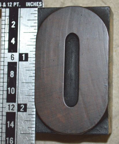 Vintage / Antique Letterpress Wood Printer&#039;s Type, &#034;O&#034;, 2 1/2&#034; tall, 15 line