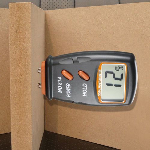 LCD Display Digital Wood Moisture Meter Humidity Tester w/ 4 Steel Sensor Pin US