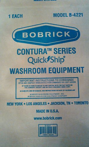 Satin finish stainless steel toilet seat cover dispenser bobrick b-4221 contura for sale