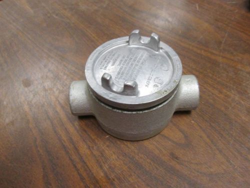 Crouse-Hinds Explosion Proof Condulet GUAC 26 Size: 3/4&#034; 2-Way Used