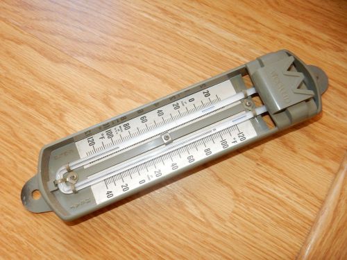 Vintage weksler thermometer wall hanging very unique and old for sale