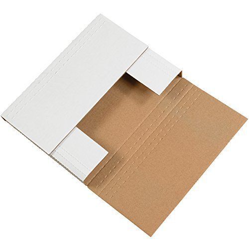 Aviditi M962BF Easy-Fold Mailers, 9-5/8 x 6-5/8 x 2-1/2, White Pack of 50