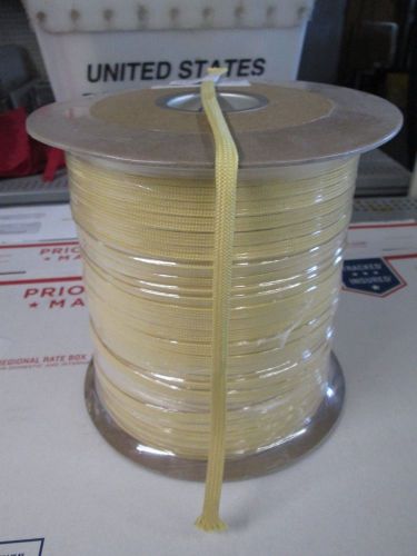 1/4&#034; x 100&#039; braided dupont kevlar cable pulling rope min break 1900 lb tinsel , for sale