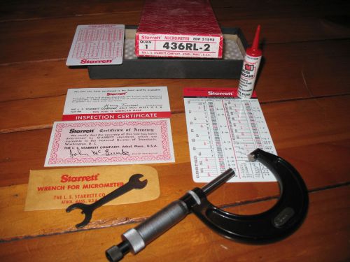 Starrett Micrometer 436RL-2 in Box