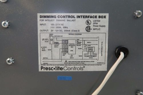 Prescolite Controls Dimming Control Interface Box 120/277VAC, NEW