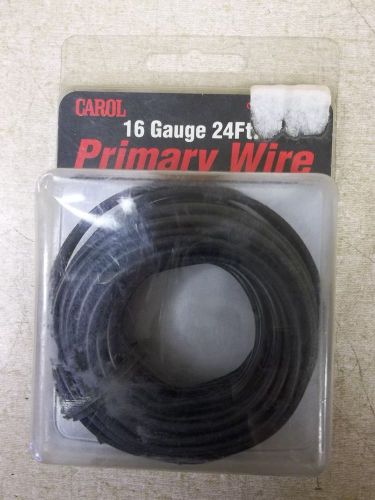 NEW Carol Primary Wire 16 Gauge 24ft. Black *FREE SHIPPING*
