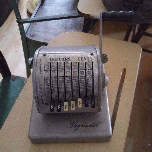 Vintage Paymaster Series X-900 Proctective Checkwriter with Keys and Cover