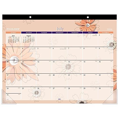 At-a-glance at-a-glance academic year desk pad calendar, july 2016 - july 2017, for sale