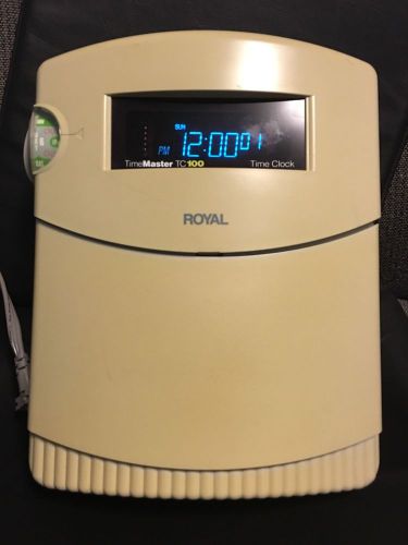 Royal TimeMaster TC100 Time Clock- No Key