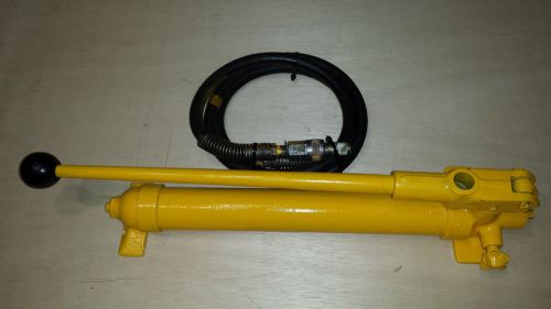 Enerpac ph-39 hydraulic hand pump with hose 10000 psi, used for sale