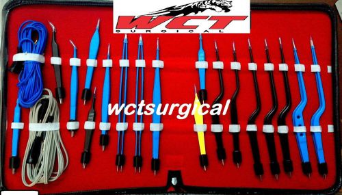 HIGH CLASS WCT SURGICAL Bipolar Bayonet Forceps Electrosurgical Instruments set