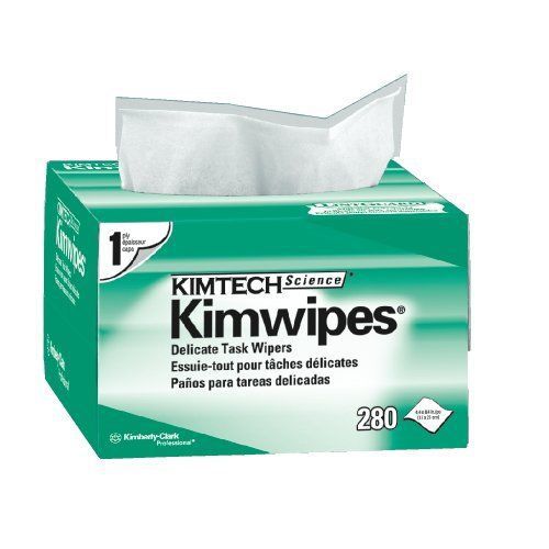 KC 34155 Kimtech Science Kimwipes, 1-Ply, 4.4&#034; x 8.4&#034; Wipers Case of 60 Boxes,