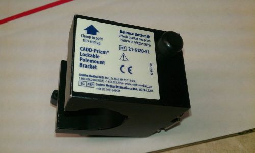 Smiths medical cadd-prizm lockable polemount bracket ref 21-6120-51 used for sale