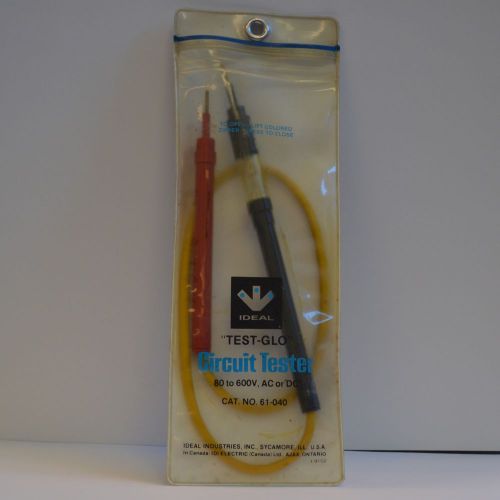 IDEAL 61040 &#034;TEST-GLO&#034; CIRCUIT TESTER 80 TO 600V, AC OR DC