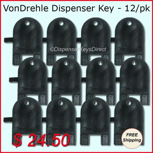 Vondrehle dispenser key for paper towel &amp; toilet tissue dispensers - (12/pk.) for sale