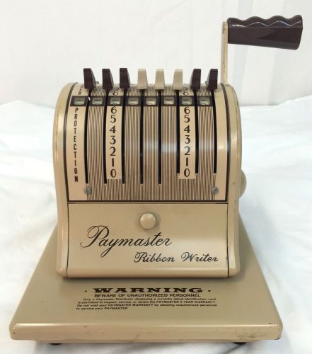 Paymaster Ribbon Writer (Series:8000) Nice Condition, Working, With Key