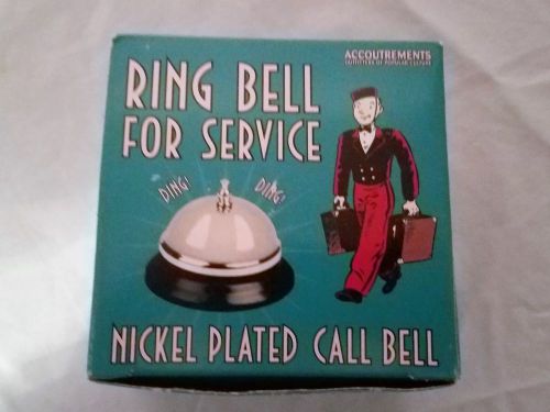 Nickel plated service bell