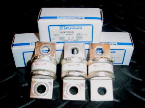 New lot ferraz shawmut a3t200 200 amp fuses class t  bussmann  jjn-200 nib for sale