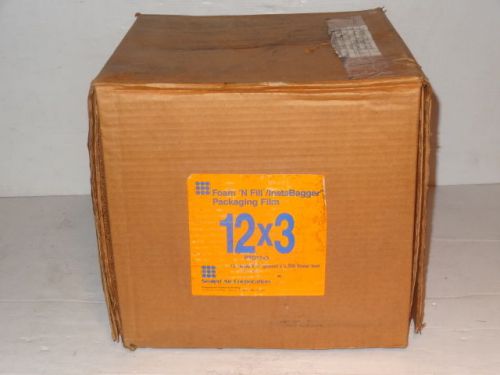 Sealed air instapak foam instabagger packaging bag films 12&#034; x 3&#034; gusset x 3200&#039; for sale