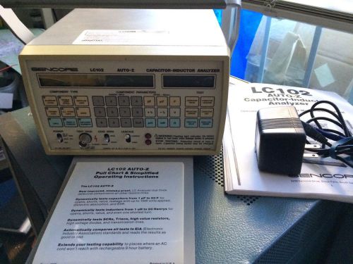 SENCORE LC102 &#034;Zmeter&#034; Inductor &amp; Capacitor Analyzer , with ac adapter, nice!