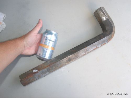 Big huge large 2&#034; long arm allen key wrench iron worker railroad bridge tool big for sale
