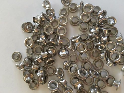 500 #00 ( 11/64&#034; ) nickel plated solid brass self piercing grommets &amp; washers for sale