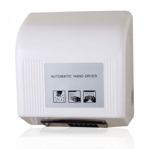 High-Speed ABS Cover Automatic Bathroom White Hand Dryer Electric Appliance