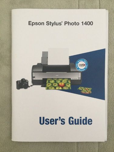 EPSON Stylus Photo 1390 1400 1410 User Guide Manual