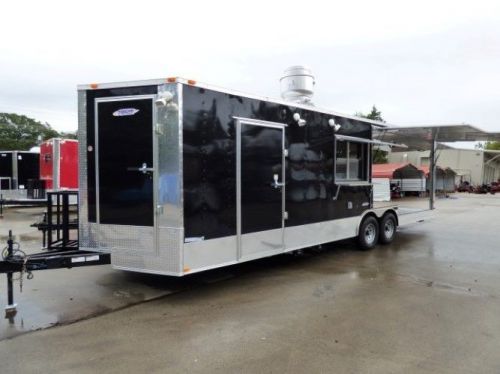 Concession trailer 8.5&#039; x 22&#039; blue catering event trailer for sale