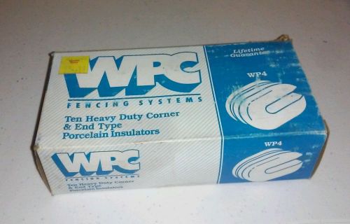 10- WPC HEAVY DUTY WP4 CORNER &amp; END TYPE PORCELAIN INSULATORS NEW OLD STOCK