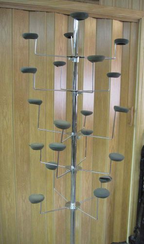 5 tier hat display retail rack floor fixture 20 hat hanger tree stand no ship for sale