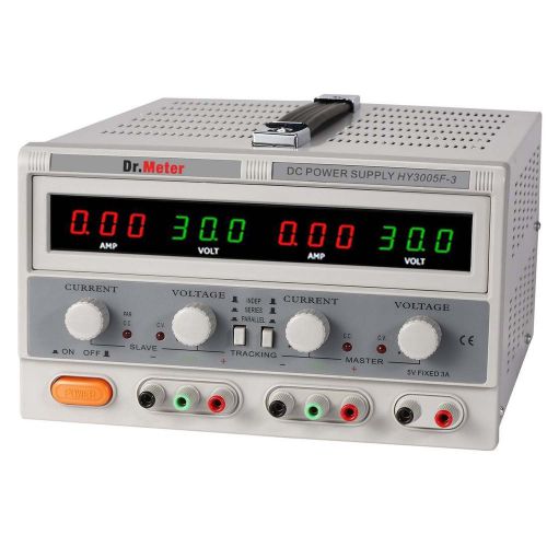 Dr.Meter Triple Linear Variable DC Power Supply 30V 5A