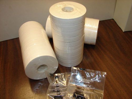 1115 MONARCH WHITE LABELS 20 Rolls = 30,000 Labels 2 SLEEVE + 2 ink