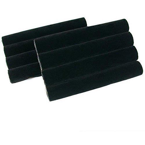 1 x 2 black velvet ring trays jewelry pad showcase displays 5.5&#034; the displayer for sale