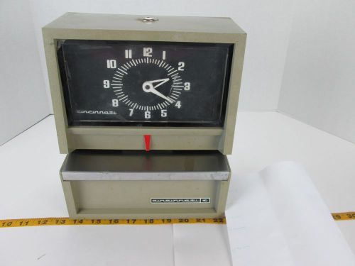 Vintage Cincinnati Time Clock Punch Style Employee Time Control No Key CS