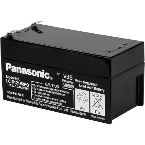 PANASONIC ELECTRONIC COMPONENTS LC-R121R3PG BATTERY 12V VRLA 1.3AH
