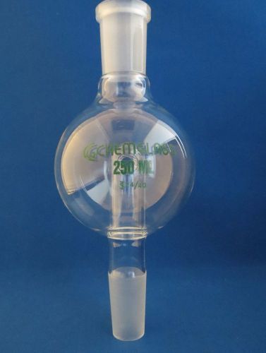 Chemglass 250ml rotary bump trap w/ drain holes 24/40 for sale