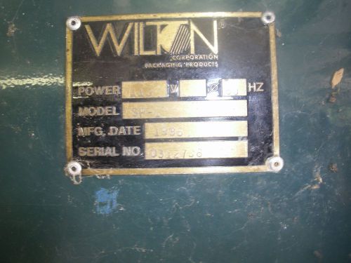 WILTON STRAPPING MACHINE : ELECTRIC BOX, PACKAGE BANDING MACHINE,