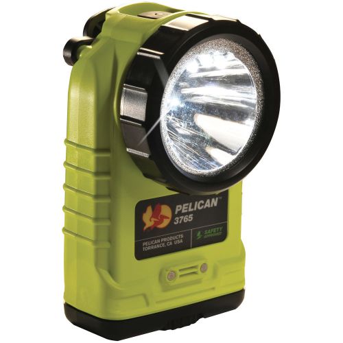 Pelican 3765 Rechargeable LED Flashlight with PL Shroud and Charger (Yellow)