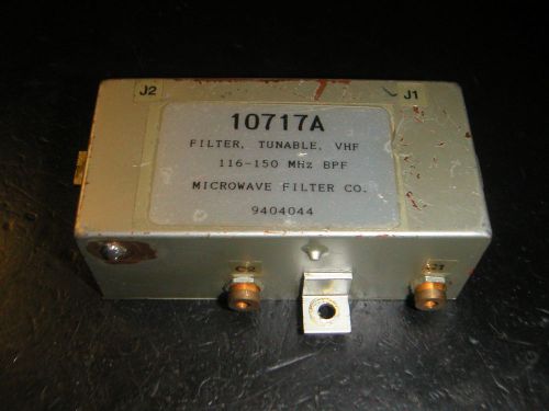 Microwave Filter Co. band pass filter 116-150 MHz, SMA, #10717A